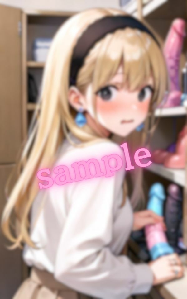 金髪美女の初めてのおもちゃ - サンプル画像 5