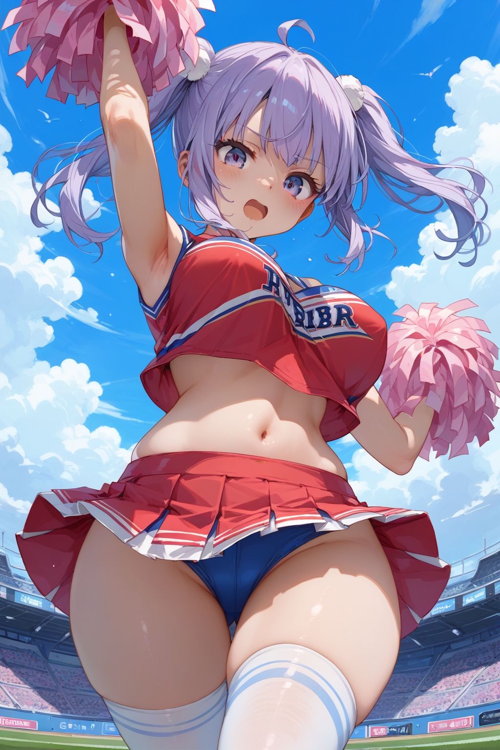 チアガールの応援はうれしいけど、アソコが元気になっちゃった - サンプル画像 1