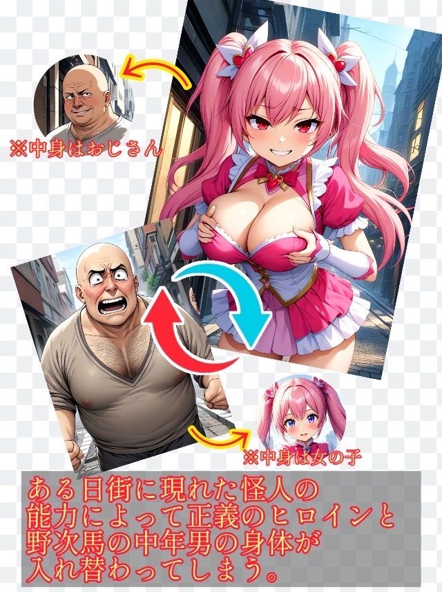 【入れ替わり・イラスト集】魔法少女入れ替わり - サンプル画像 5