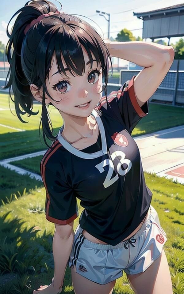 女子サッカー部の後輩はビッチ!おっぱいを見せつけてくる露出狂だった!! - サンプル画像 4