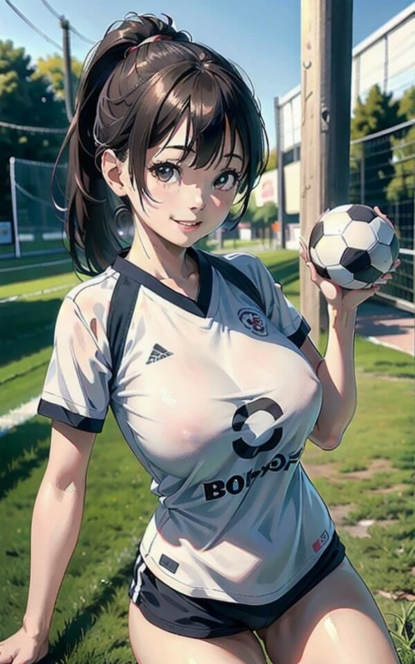 女子サッカー部の後輩はビッチ!おっぱいを見せつけてくる露出狂だった!! - サンプル画像 7