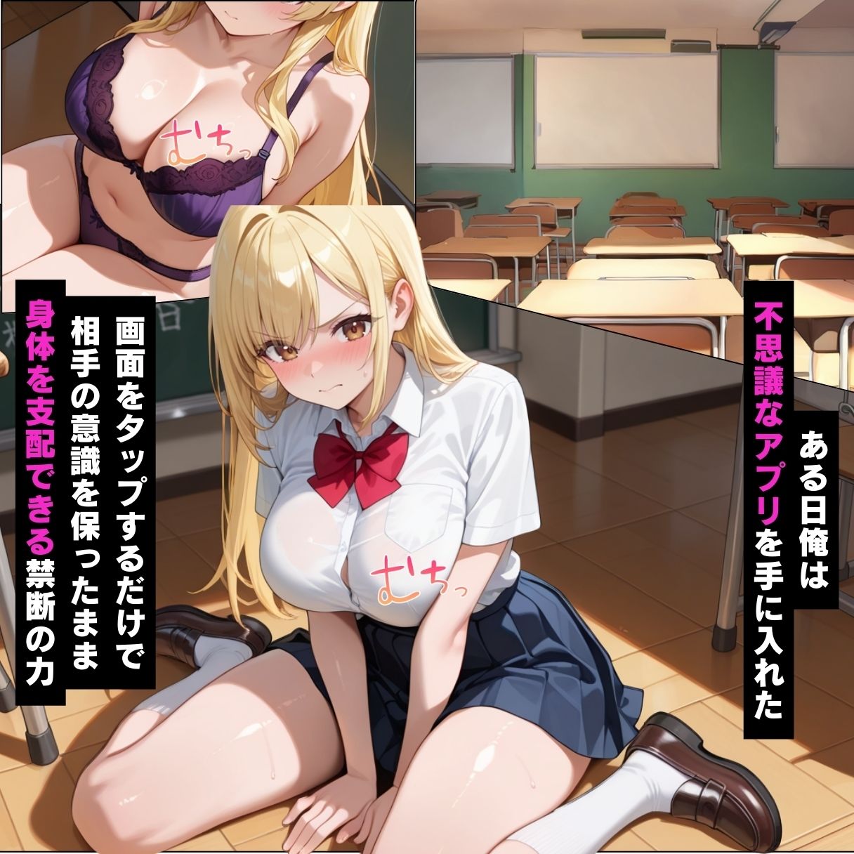催●アプリで真面目な委員長が何度も中出しされる話【セリフ付き】 - サンプル画像 1