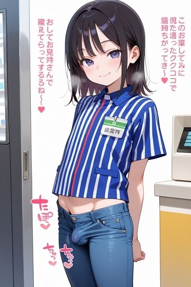 コンビニ店員の男の娘の変態サービス - サンプル画像 2