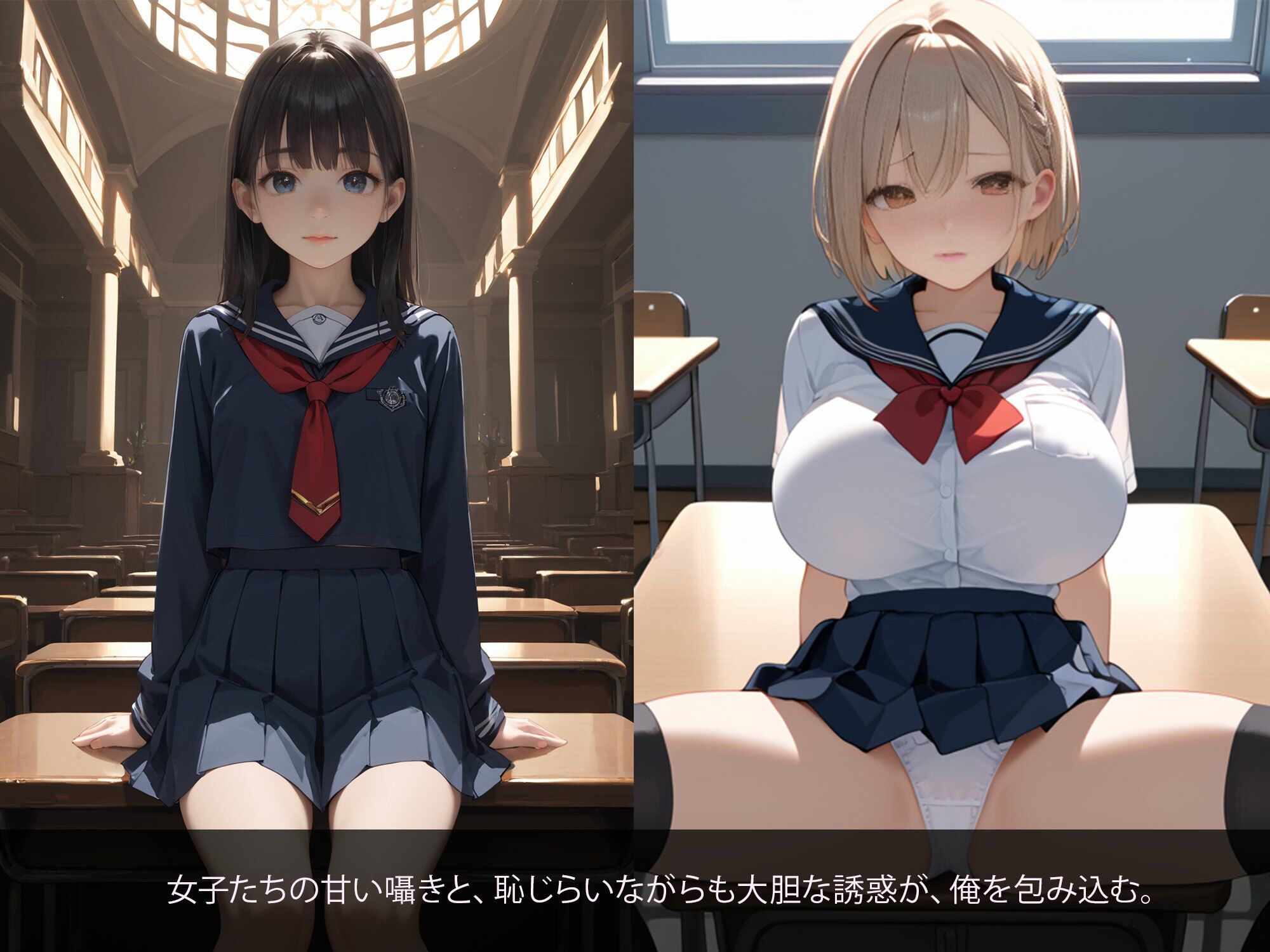 男子は全員堕ちる、女子校の背徳の時 - サンプル画像 1