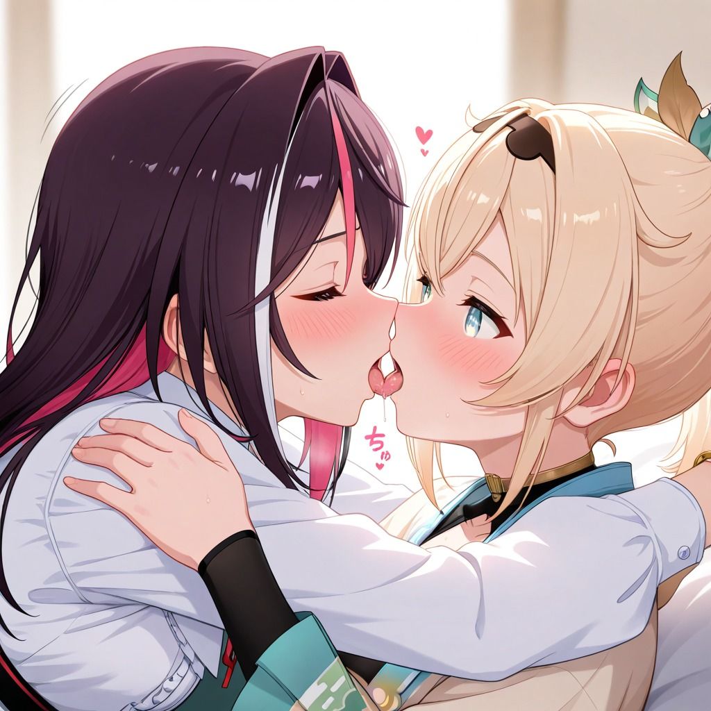 A○Kiと風○いろは ホ○ライブ2大清楚の百合えっち - サンプル画像 2