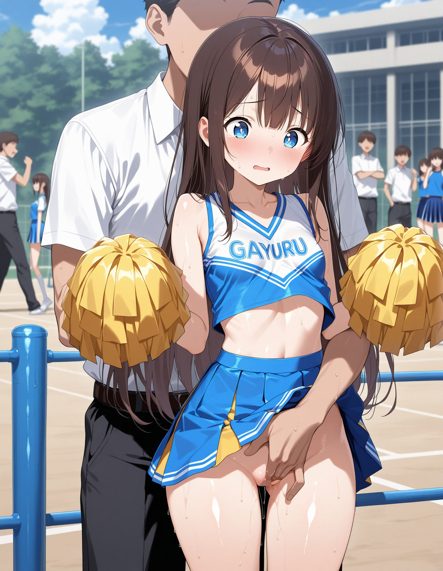 チア少女にいたずらしてみる - サンプル画像 1