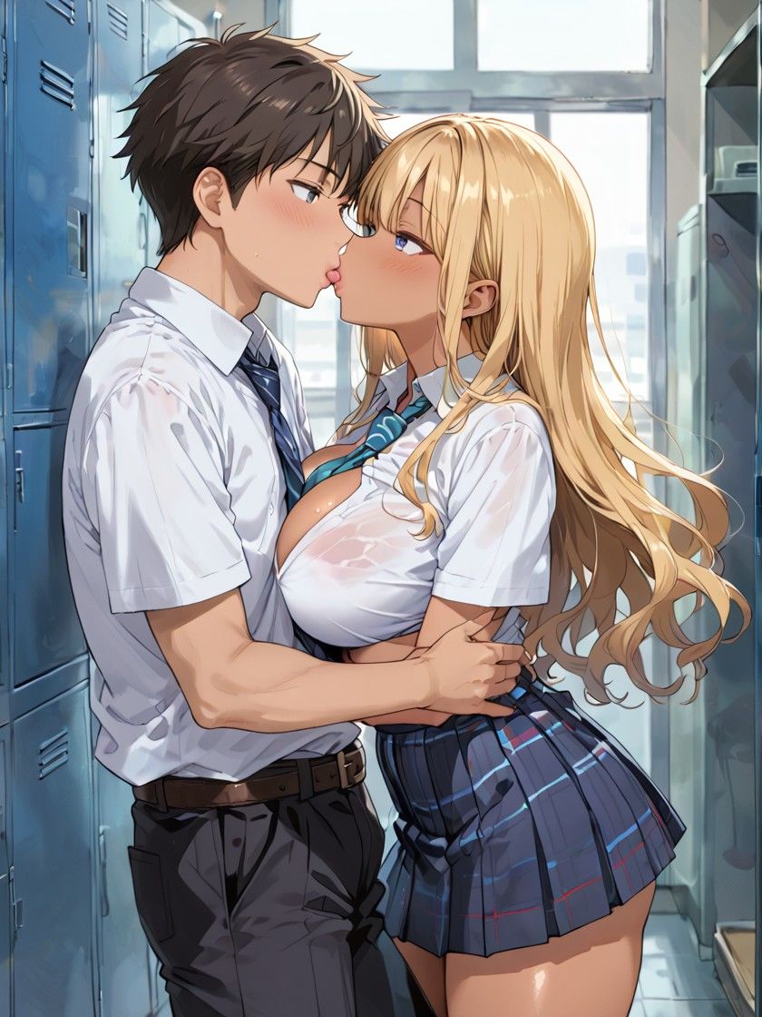 スクールカースト 一軍痴女ギャル チ〇ポに惚れちゃった - サンプル画像 1