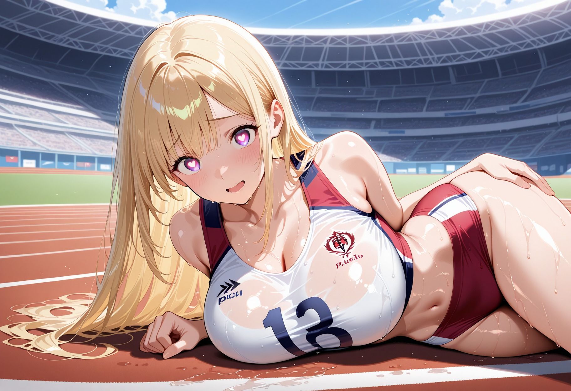 汗だく陸上部と種付け顧問のべちゃべちゃ中出しエッチ - サンプル画像 1
