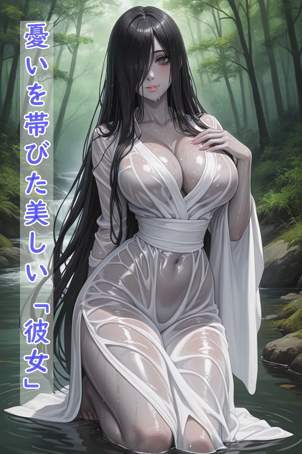 暗い森の女幽霊 - サンプル画像 2