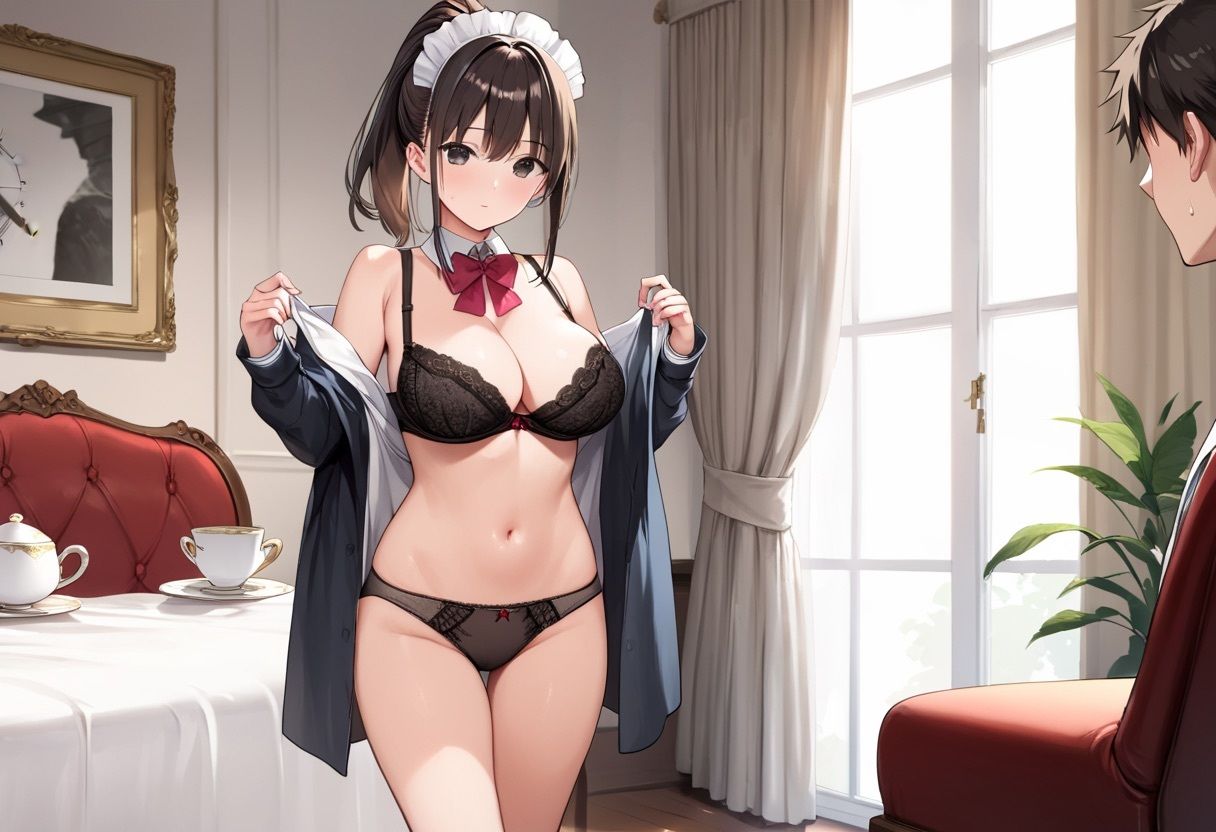 爆乳メイド〜私のおまんこにおかえりなさいませ〜 - サンプル画像 1