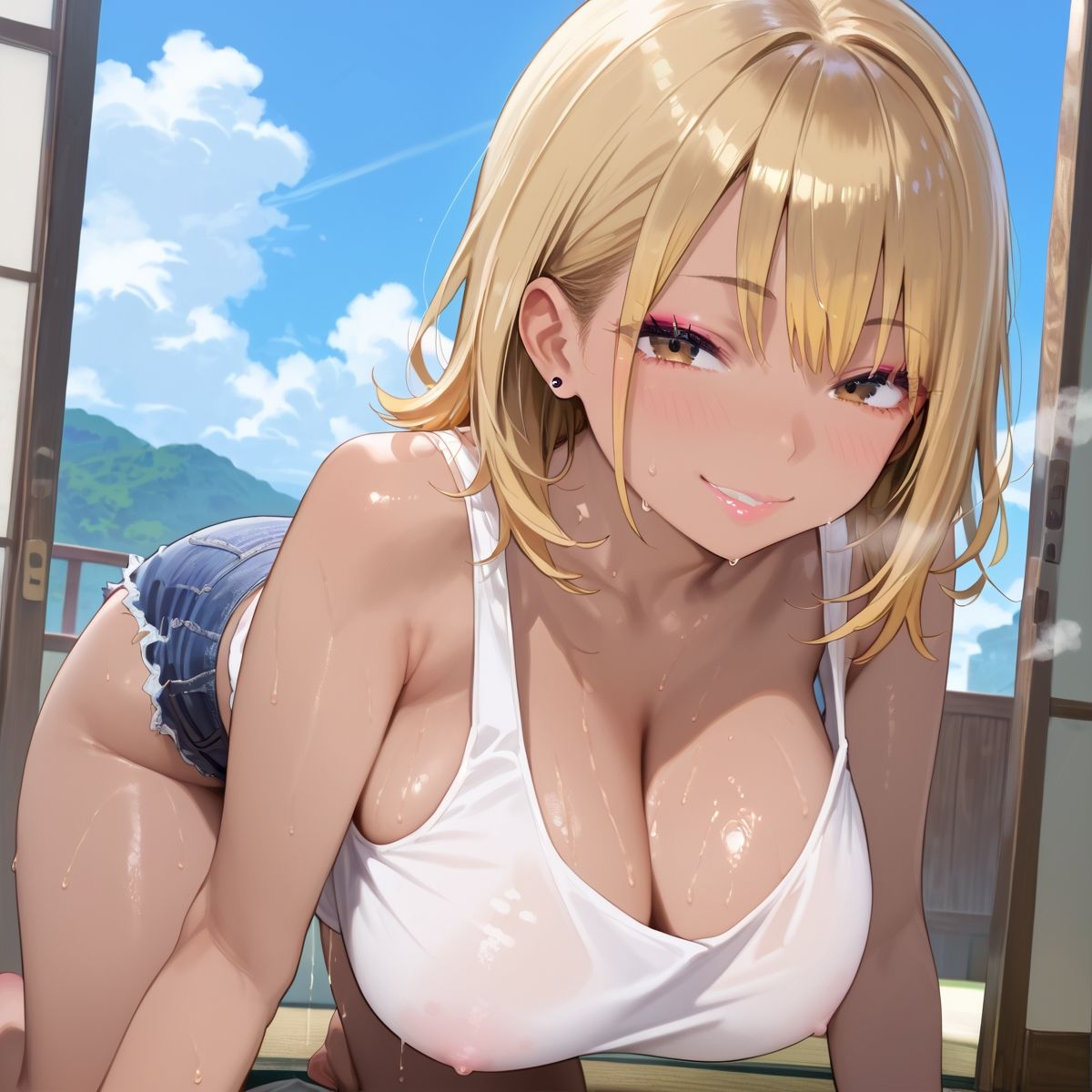 【PART2】夏休みに帰省したら地味な同級生が巨乳ギャルになっていた - サンプル画像 3