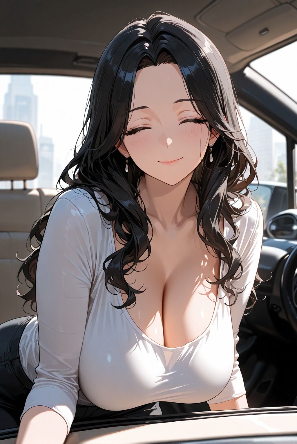 巨乳妻と妊活旅 温泉旅館で中出しセックス三昧 - サンプル画像 1