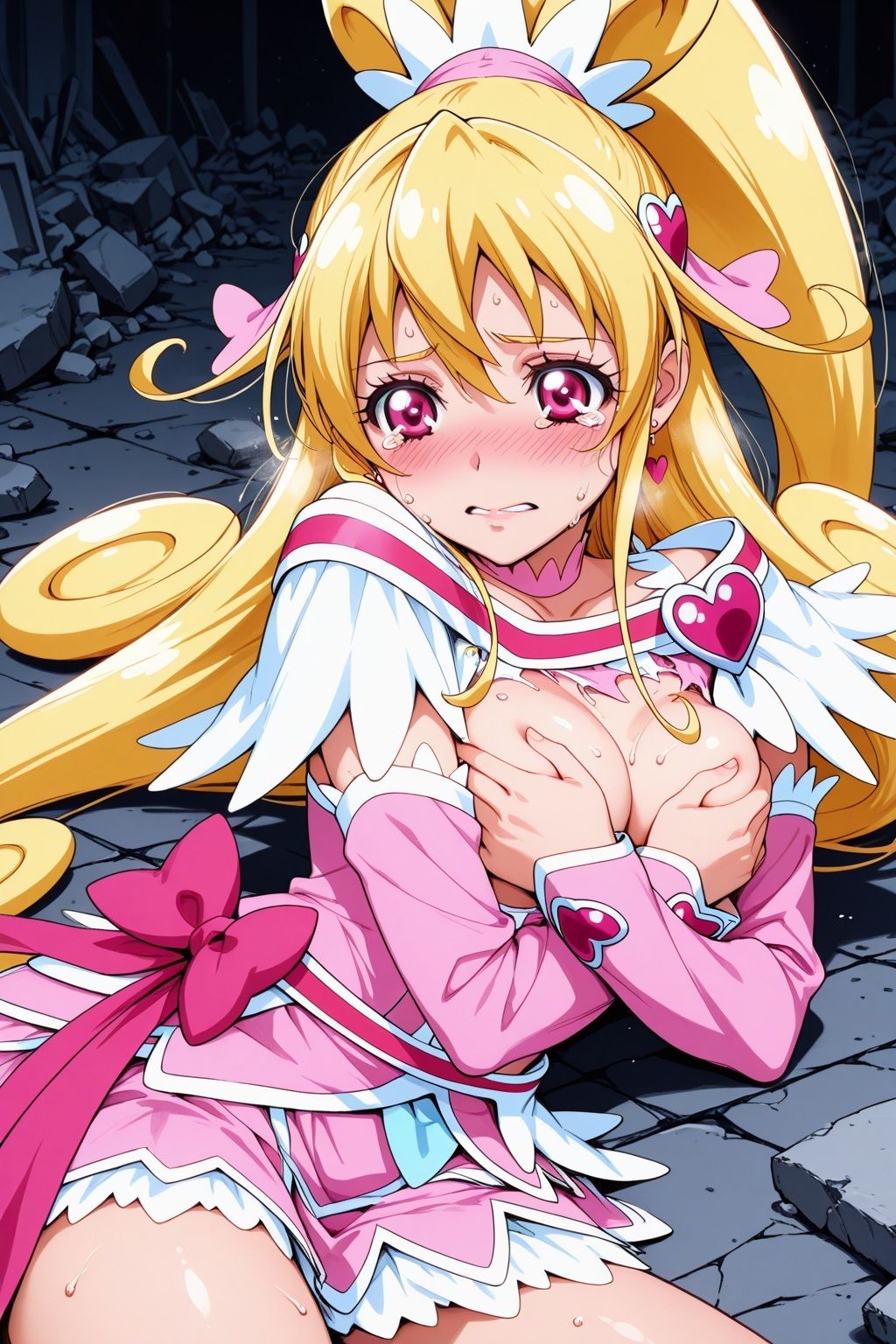 変身ヒロイン×辱 ドキドキ!プ●キュア キュ●ハート敗北初SEX - サンプル画像 7