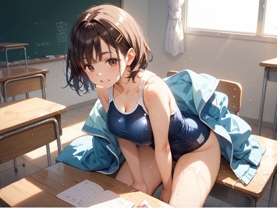 水泳部のすじまん 童顔女子校生 - サンプル画像 8