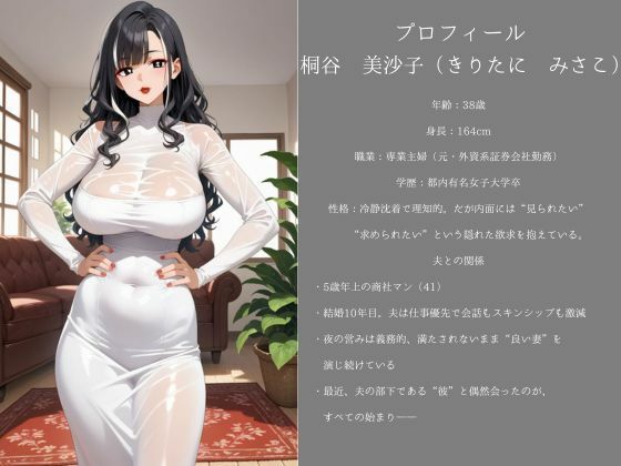 寝取られ熟女〜羞恥メイド服、知性妻の陥落 〜コスプレ命令、逆らえず〜 - サンプル画像 1