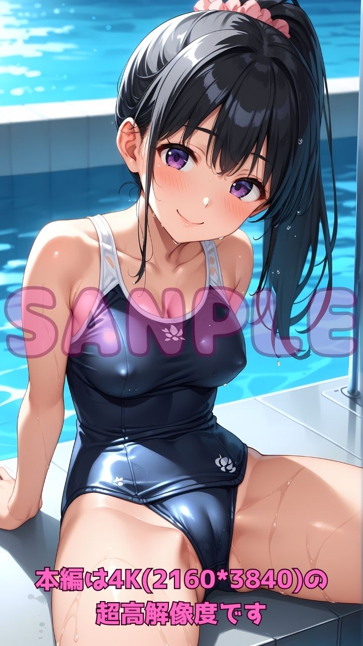 深夜のスク水部〜プールで禁断レッスン〜 - サンプル画像 3
