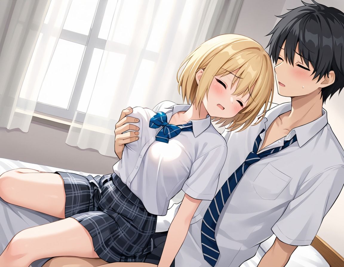 ギャル女子校生と授業サボって中出しH - サンプル画像 1
