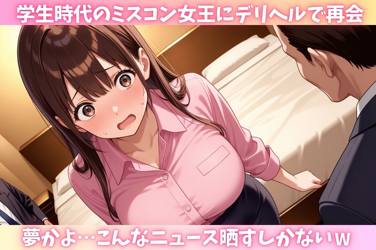 ミスコン美女だった同級生とデリヘルで再開!?ネットに晒してマワして中出し同窓会開催! - サンプル画像 1