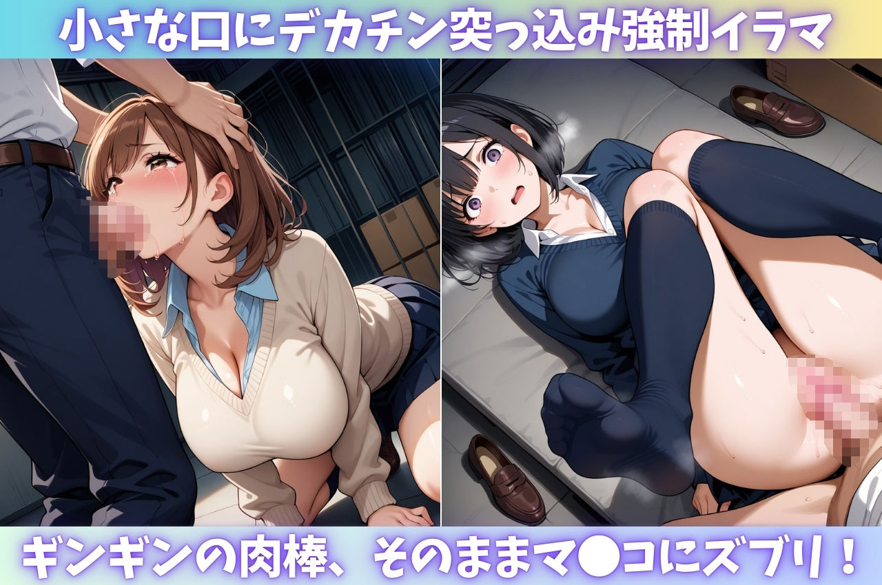 見逃してと懇願する万引きギャルを閉店後の店内で代償レ●プ・・・抜かずの鬼ピストンで孕ませ中出しした話 - サンプル画像 3