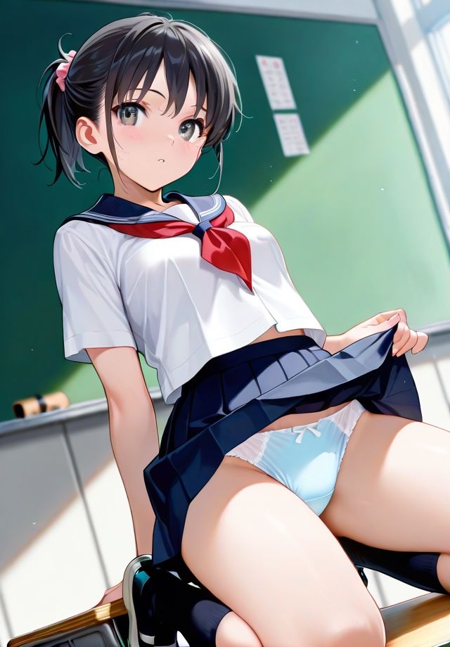 PantyCollectionVII JKしゃがみパンチラ2 - サンプル画像 9