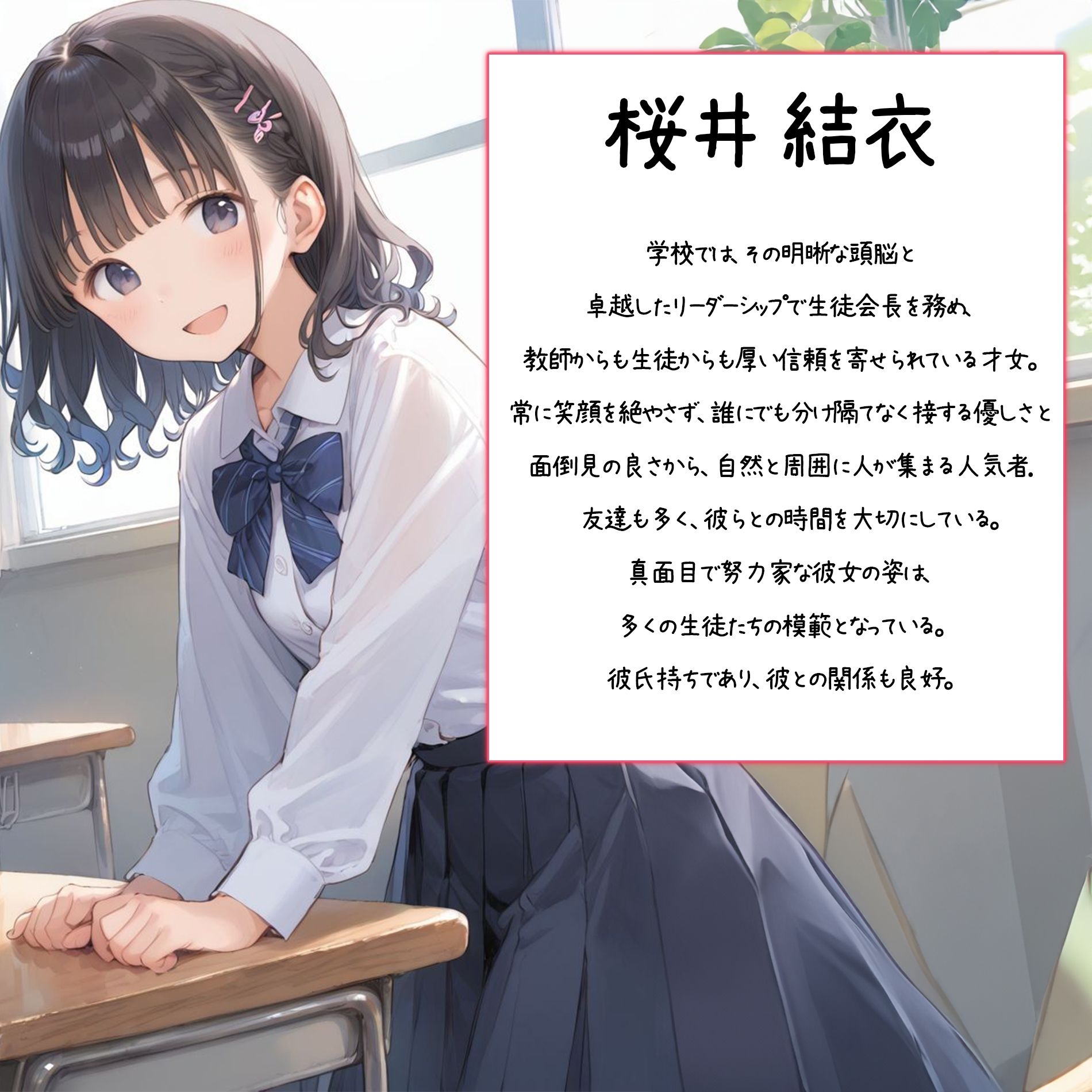生徒会長の秘密〜おじさんに抱かれる放課後〜 - サンプル画像 1