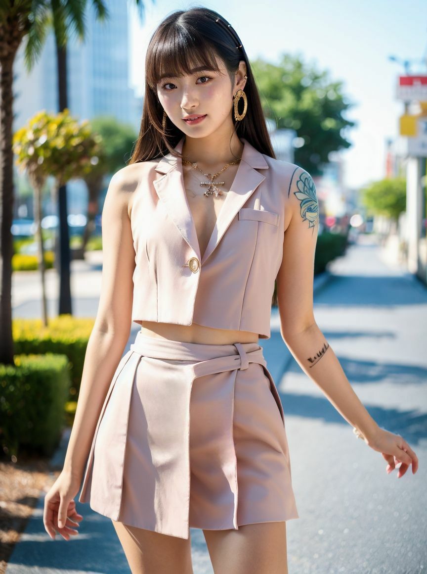 タトゥー美女の柔肌 - サンプル画像 6