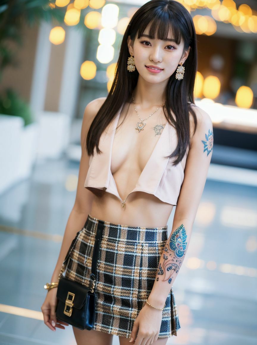 タトゥー美女の柔肌 - サンプル画像 7