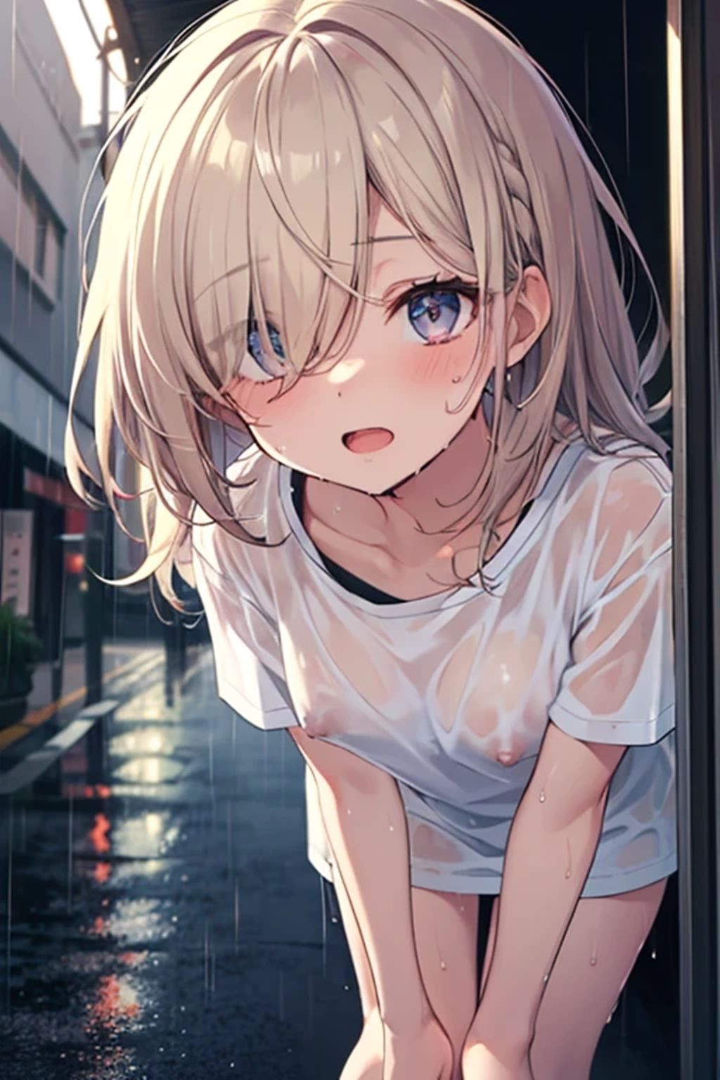 雨やどり〜あのー、乳首透けちゃってますよ?〜 - サンプル画像 2