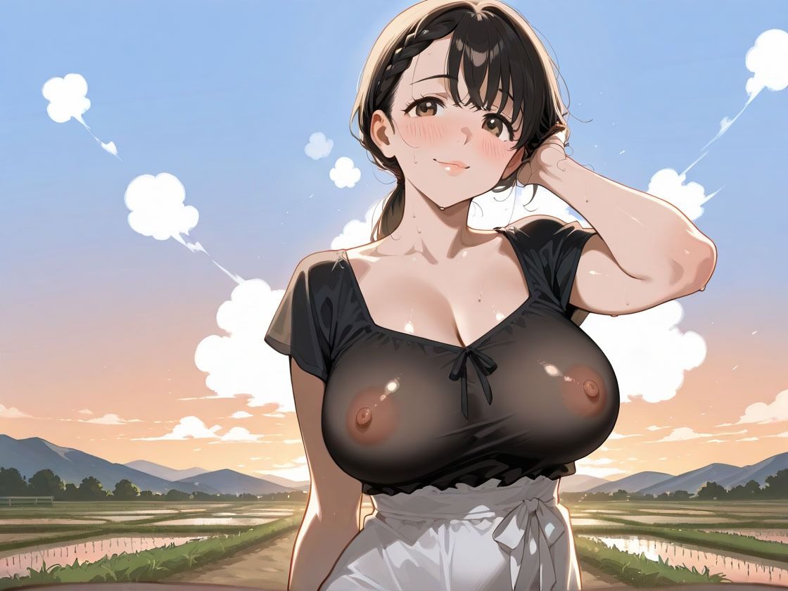 田舎娘の豊満ハーレム誘惑 〜秘境で燃える孕ませ熱〜 - サンプル画像 1