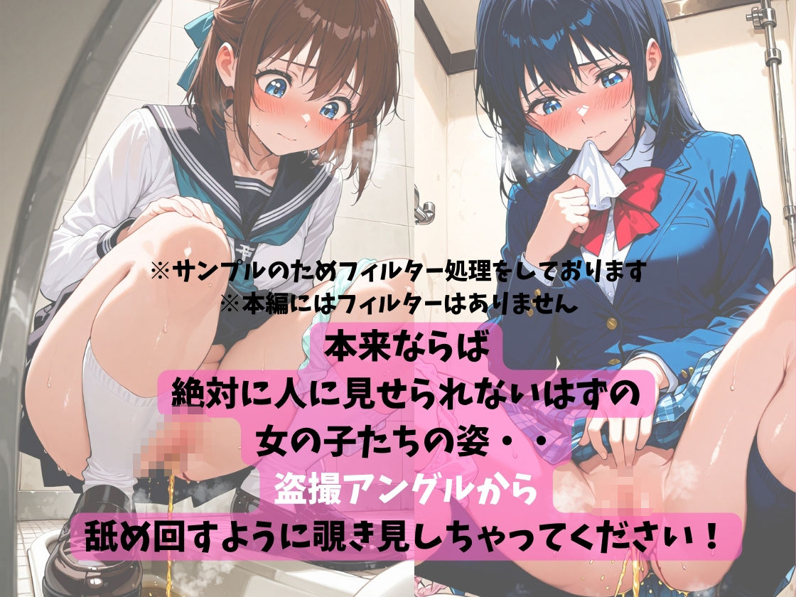 生理中トイレ盗撮!〜女の子の日の憂鬱とムレて匂いたつお○んこ〜女子校生編 - サンプル画像 2