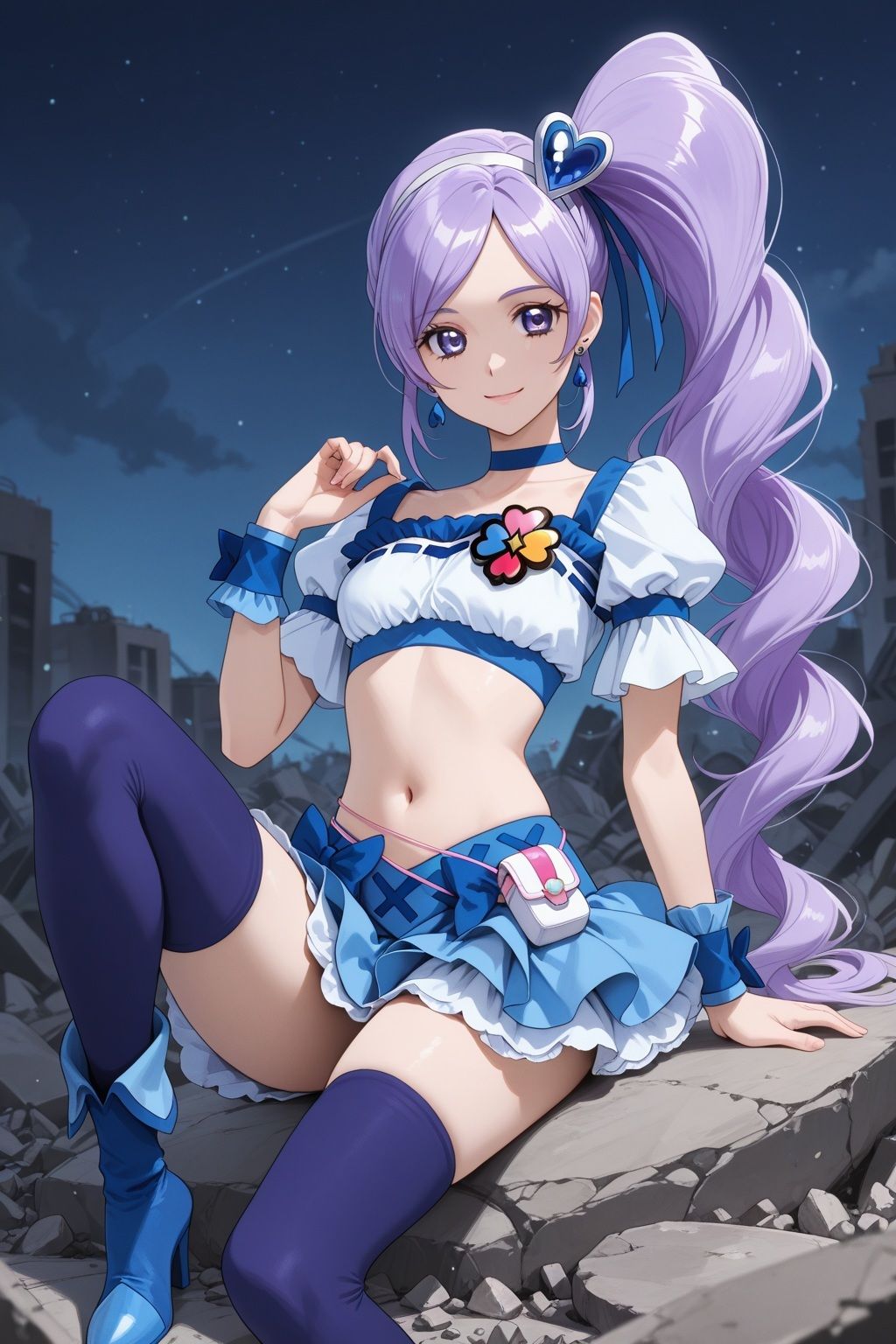 変身ヒロイン×辱 フレッシュプ●キュア! キュ●ベリー敗北初セックス - サンプル画像 4