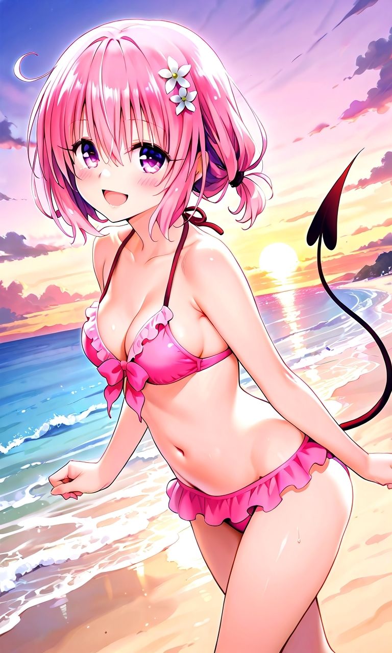モモと海辺で性欲解消しよっ? - サンプル画像 1