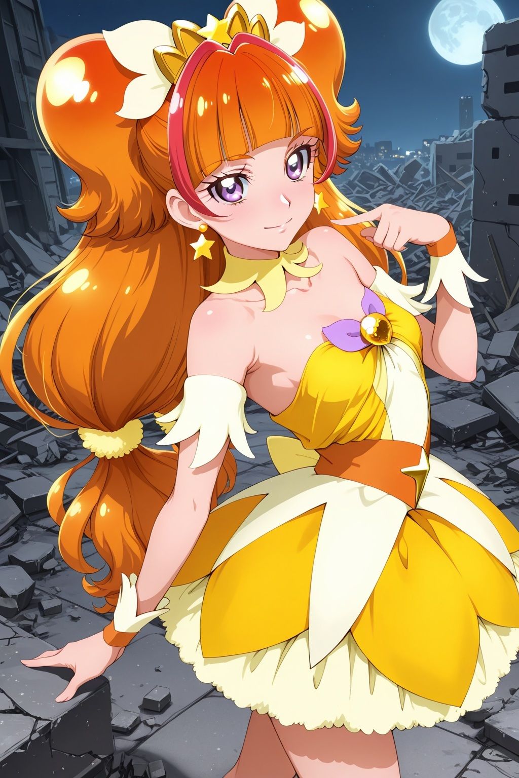 変身ヒロイン×辱 Go!プリンセスプ●キュア キュアトゥ●ンクル敗北初セックス - サンプル画像 1