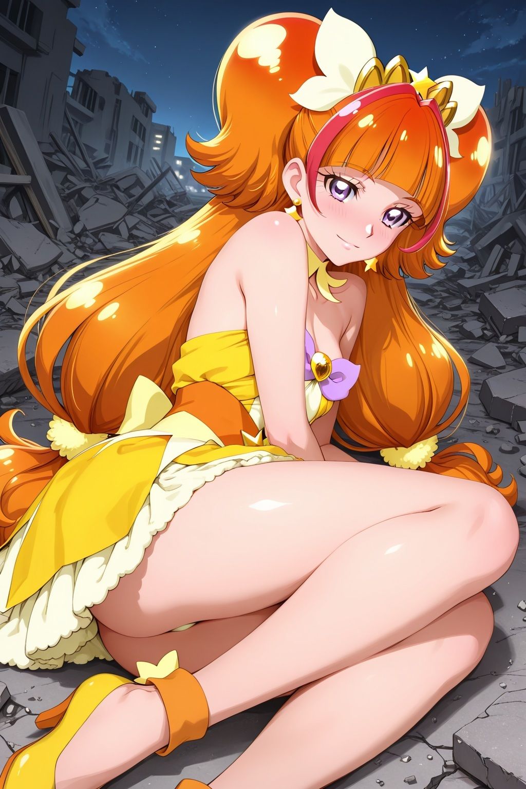 変身ヒロイン×辱 Go!プリンセスプ●キュア キュアトゥ●ンクル敗北初セックス - サンプル画像 4