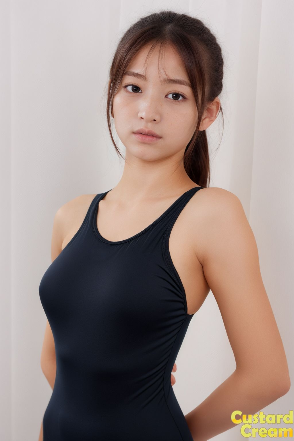 【動画巨乳スク水】巨乳スク水美女たちのヌード撮影会で胸を揺らす - サンプル画像 6