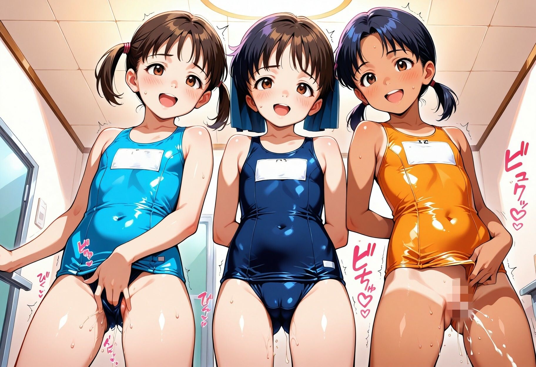 三姉妹中出し性教育 処女肉便器ハーレム生ハメ絵巻 - サンプル画像 1