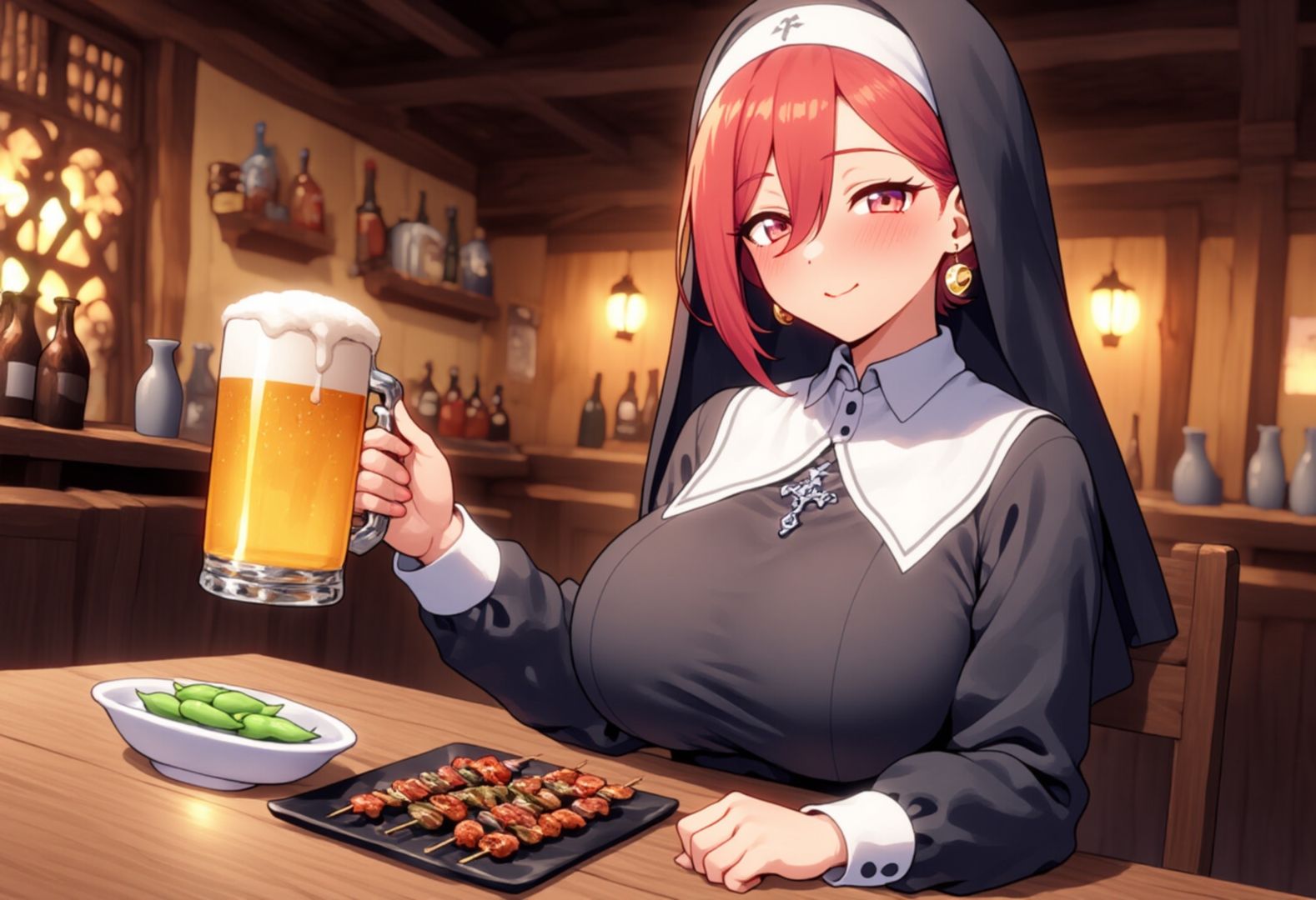 ERO居酒屋 〜シスターは生がお好き♪〜 - サンプル画像 1