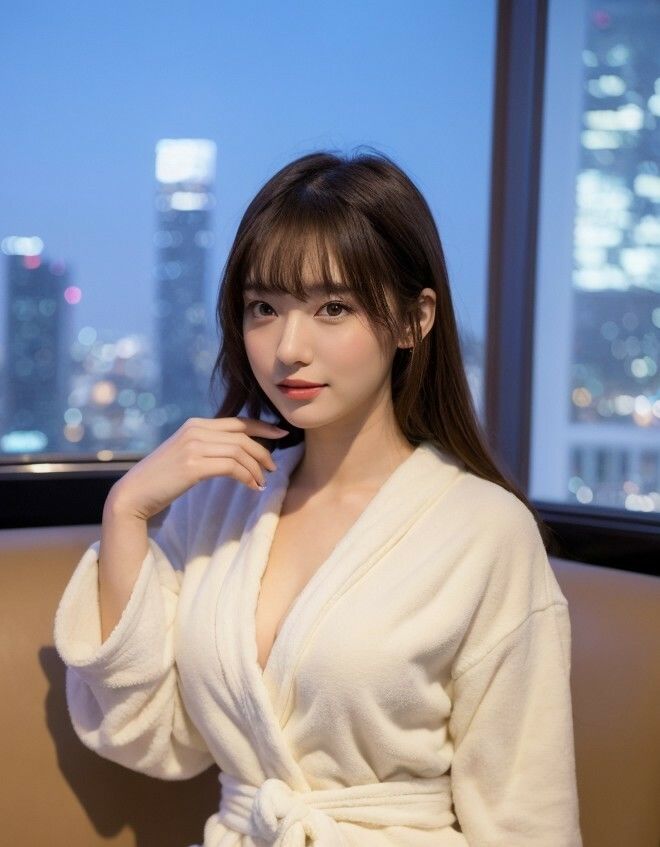 【美女名録】vol6.14 このあと、どうする?─バスローブの誘惑 200枚【AIヌードグラビア写真集】 - サンプル画像 9