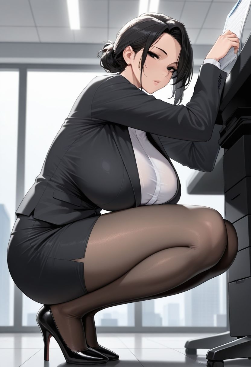 肉感人妻上司に種付け - サンプル画像 1