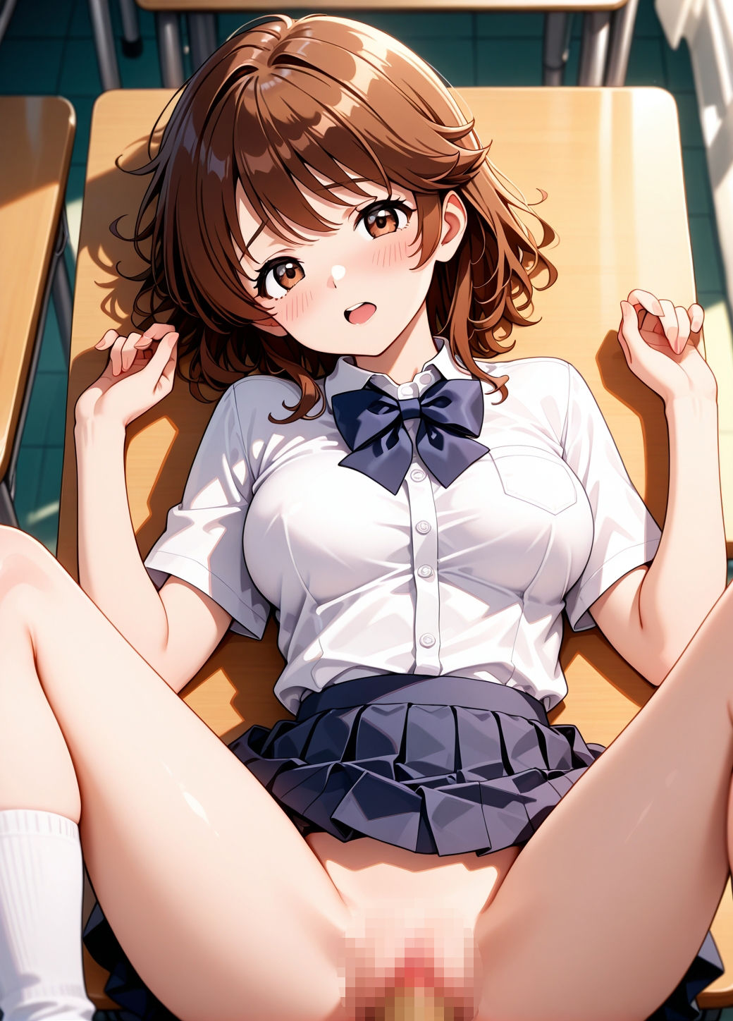 風紀を乱す女子生徒に着衣のままわからせてしまった件 - サンプル画像 1