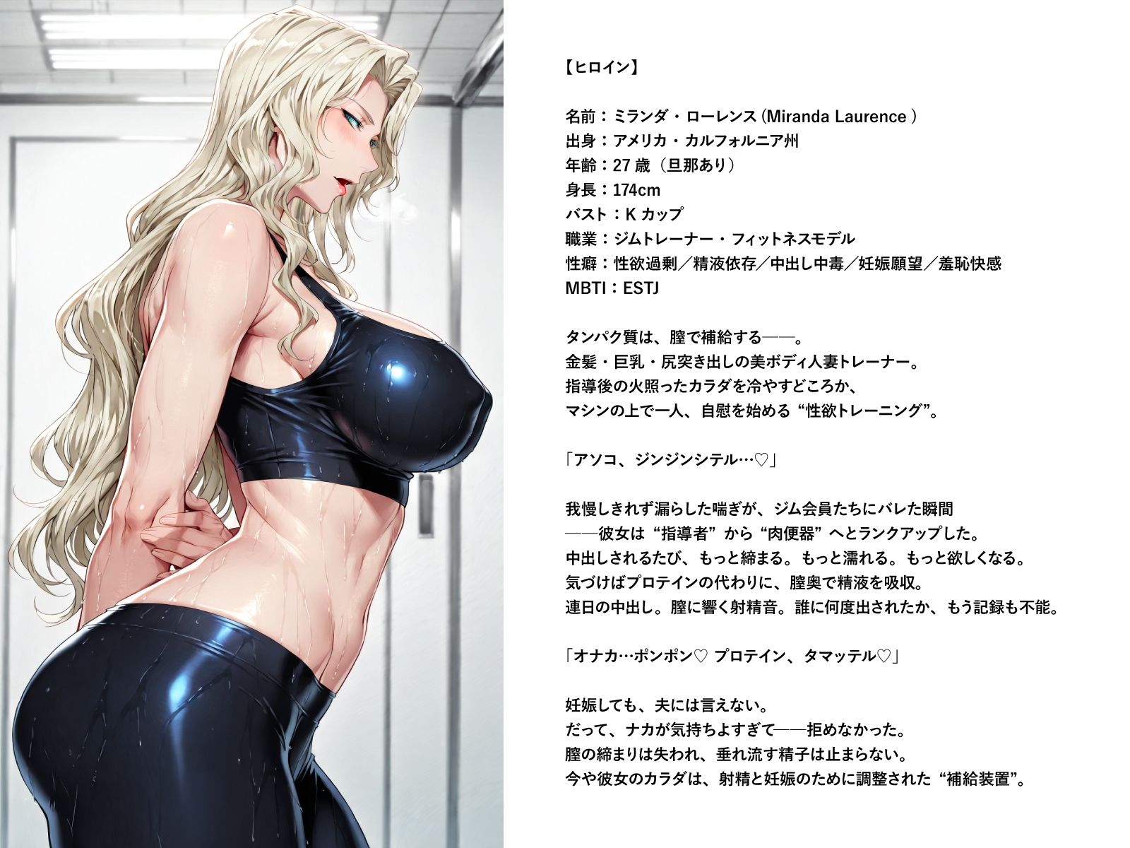 スペルマプロテイン〜ブロンド人妻孕ませタンパク補給〜 - サンプル画像 8