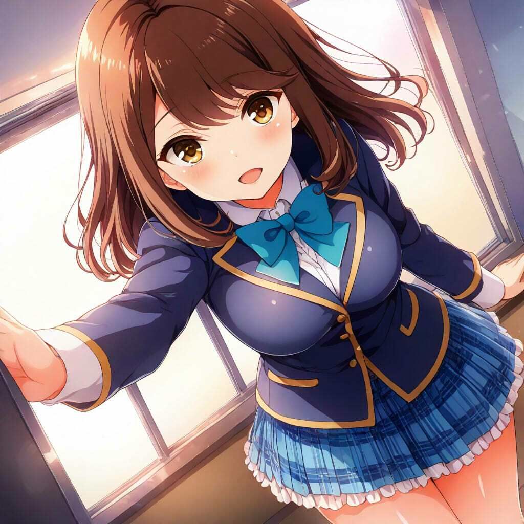 ガルフレ(仮)シチュCG集 1 桃子+心実+文緒+CG集(制服) - サンプル画像 1