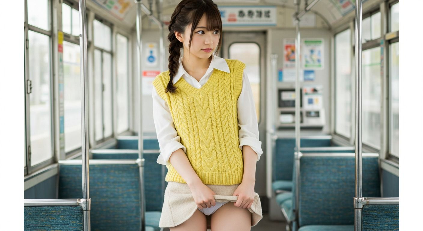 彼女が魅せる視線、その先は… 〜20代お洒落女子の『秘密の捲り』コレクション(生成プロンプト同梱)〜 - サンプル画像 4