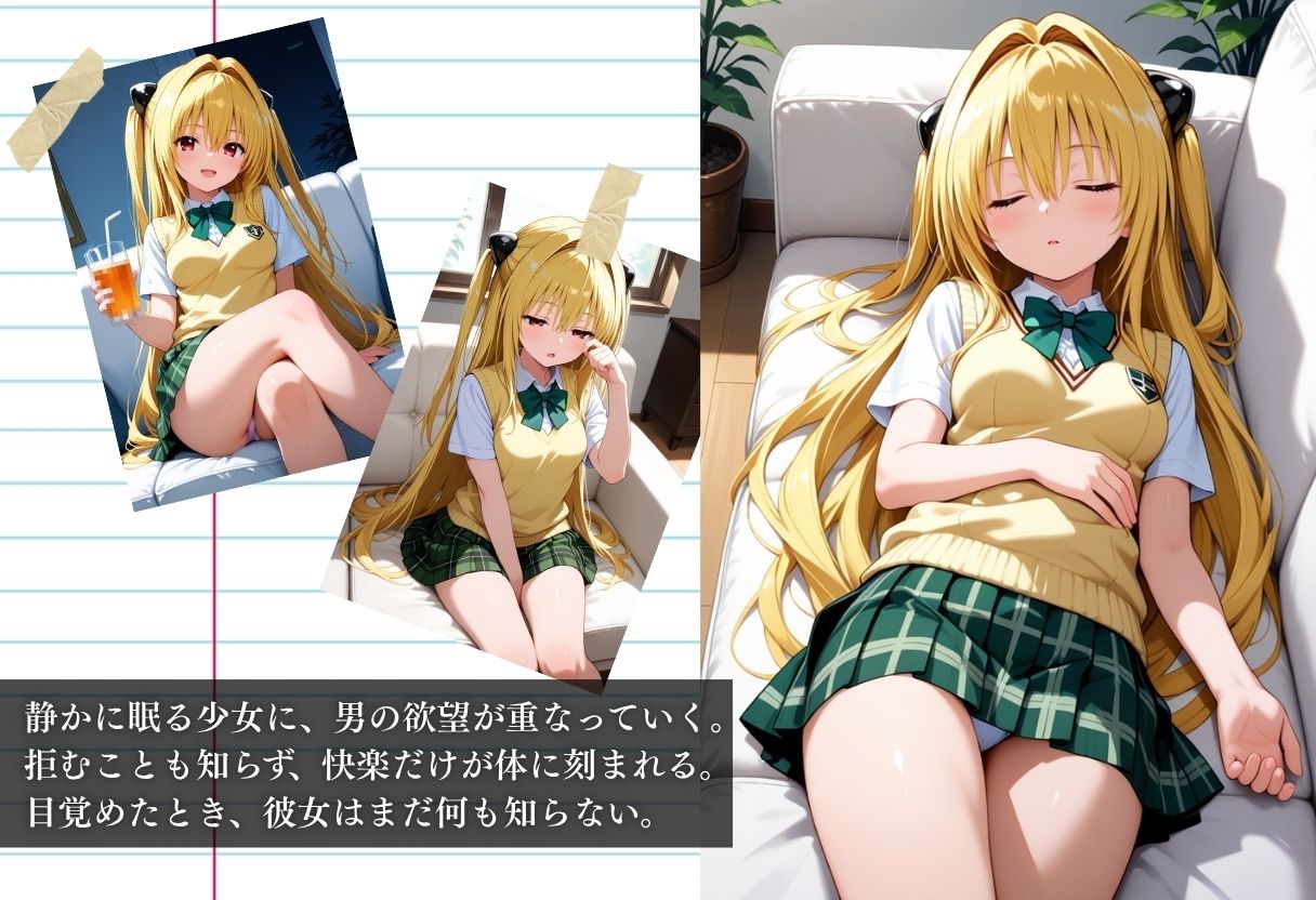 昼寝中の金色の闇、睡眠姦されイキまくる。目を覚ました頃には手遅れだった、、 - サンプル画像 1