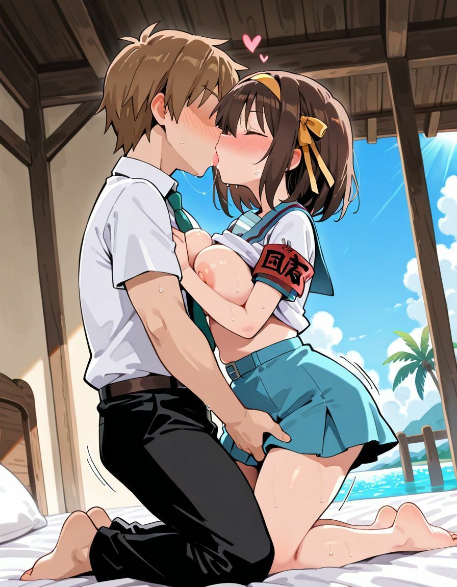 ハルヒちゃんとドスケベH部 - サンプル画像 1
