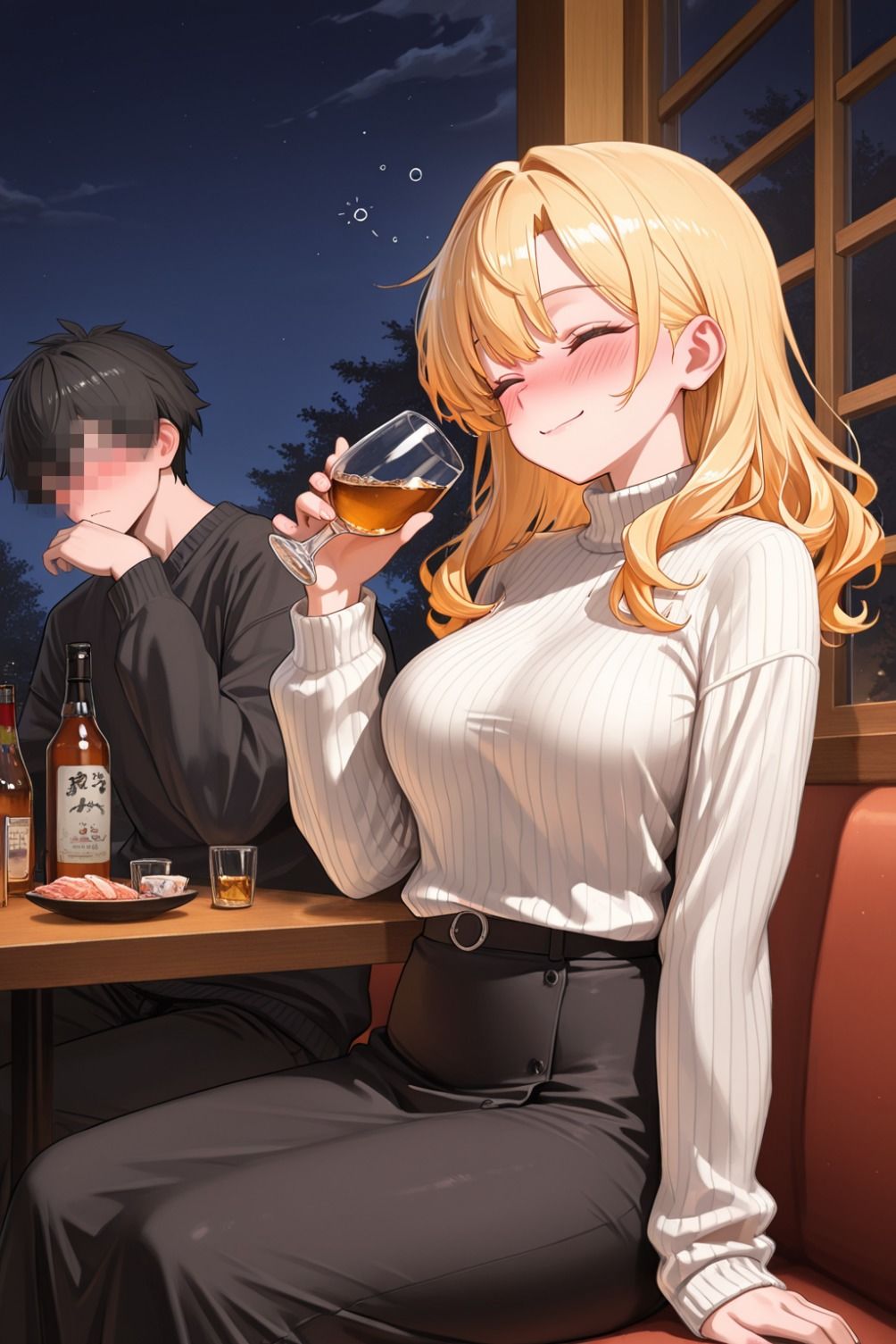 マチアプ女子と目隠しプレイ - サンプル画像 4