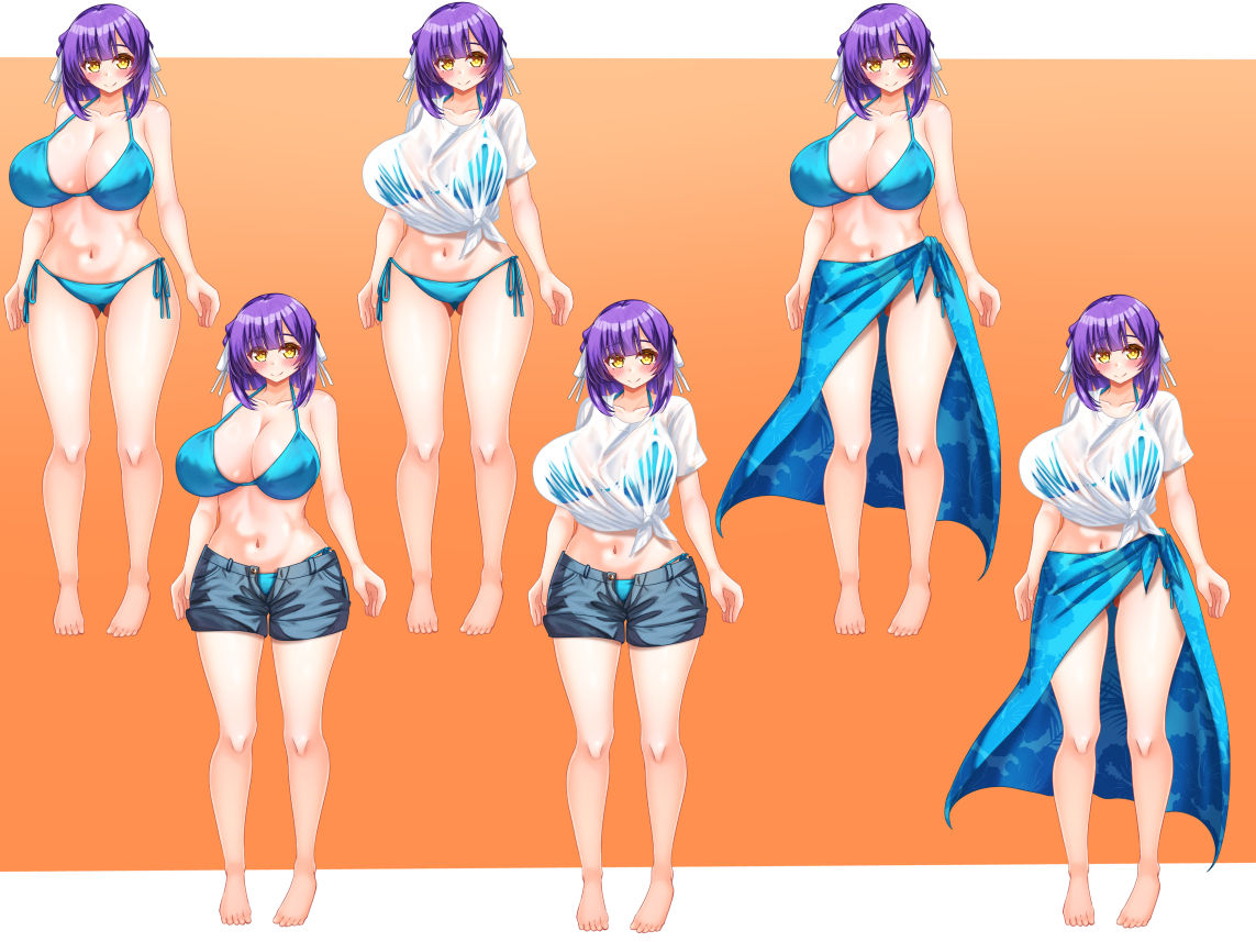 立ち絵素材 制服の女の子 HCGセット2 - サンプル画像 9