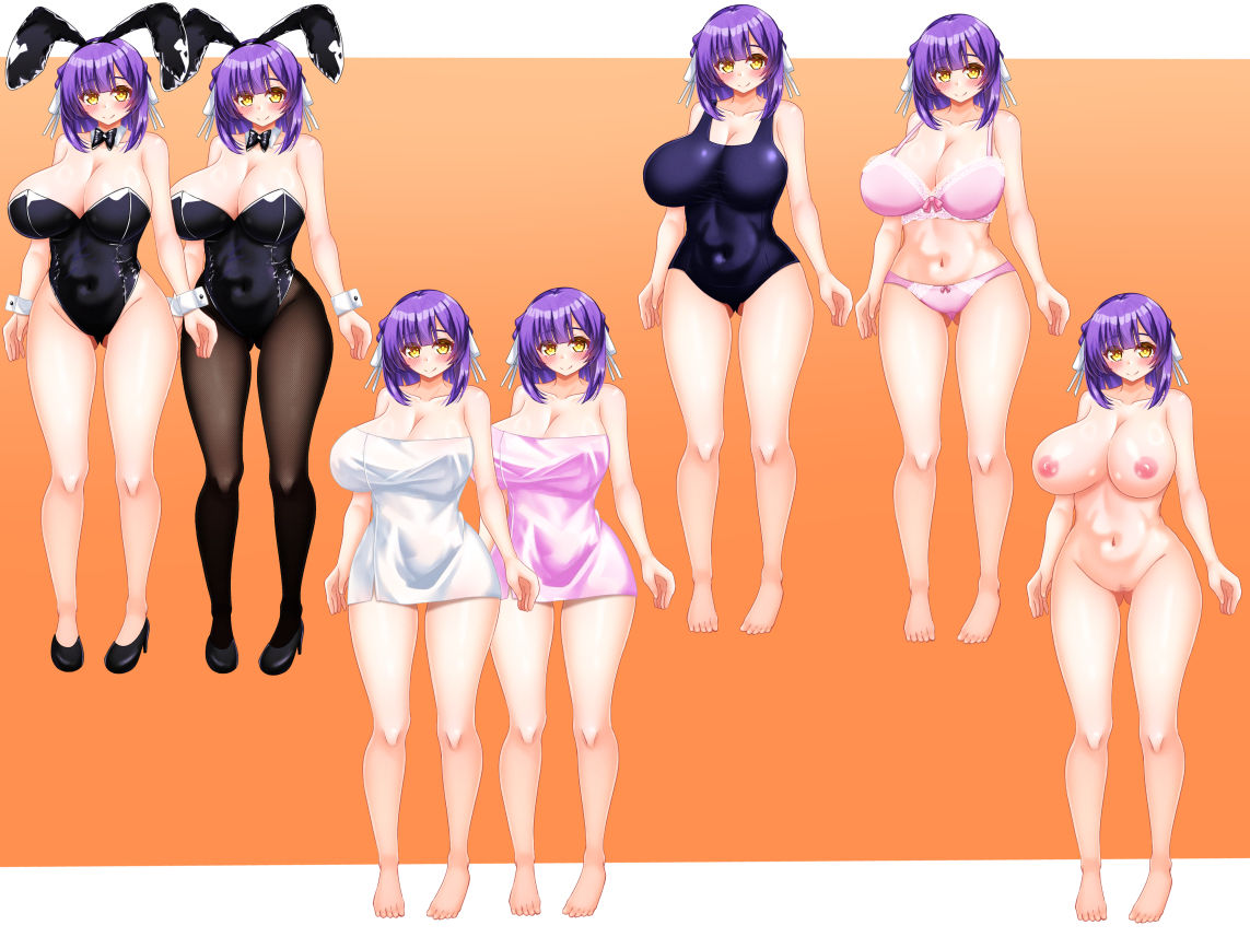 立ち絵素材 制服の女の子 HCGセット2 - サンプル画像 10