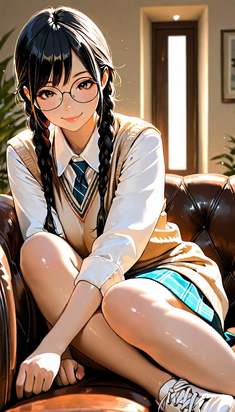 眼鏡っ子はオタクでえっち。 - サンプル画像 1