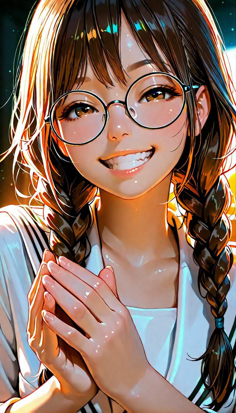 眼鏡っ子はオタクでえっち。 - サンプル画像 2